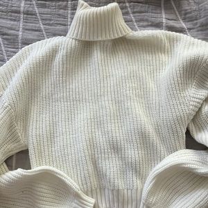 Cream turtle neck sweater